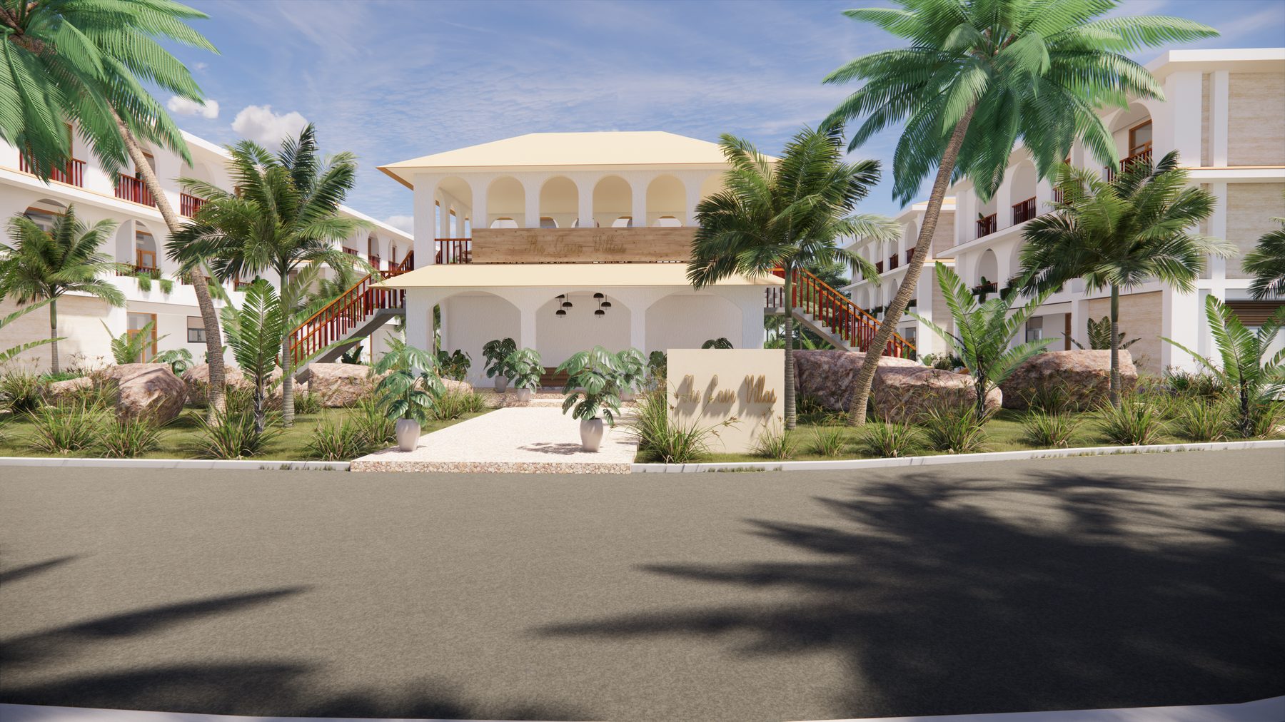 Arrival at The Cave Villas