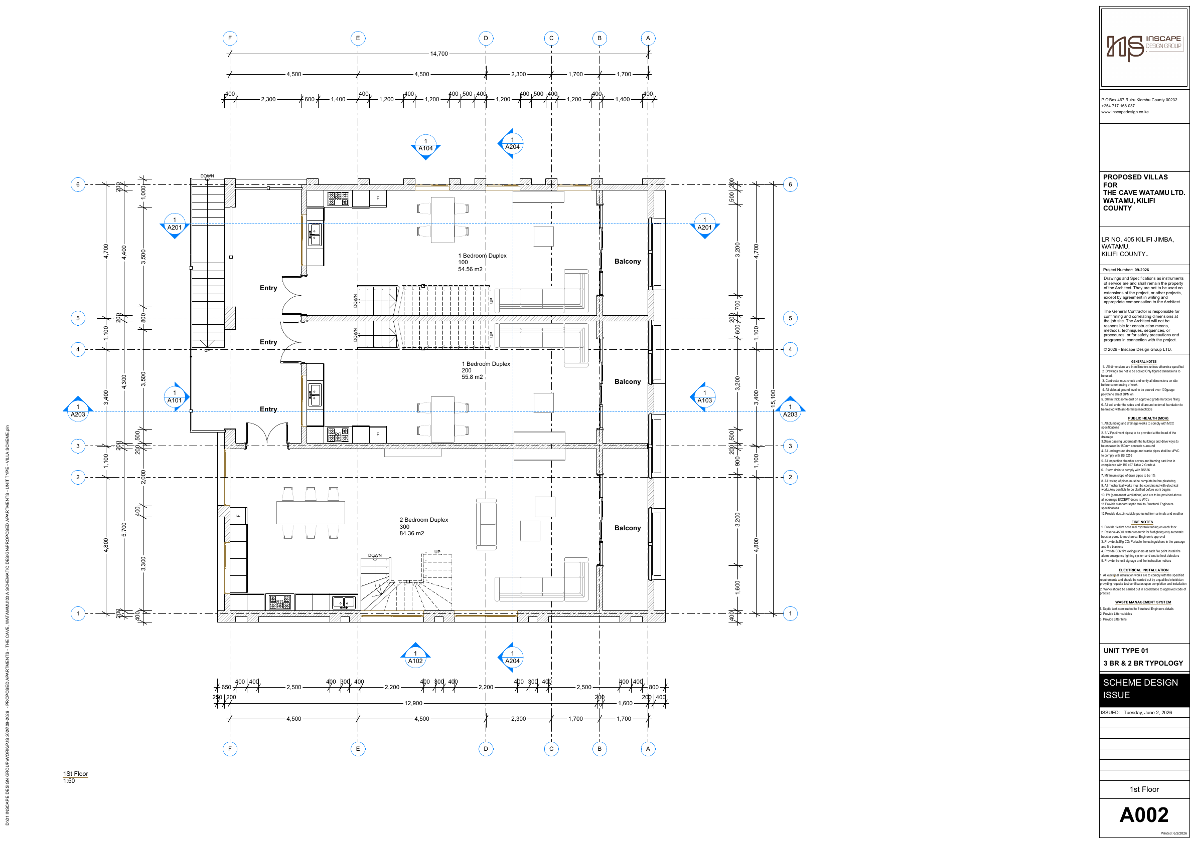 First floor — living level