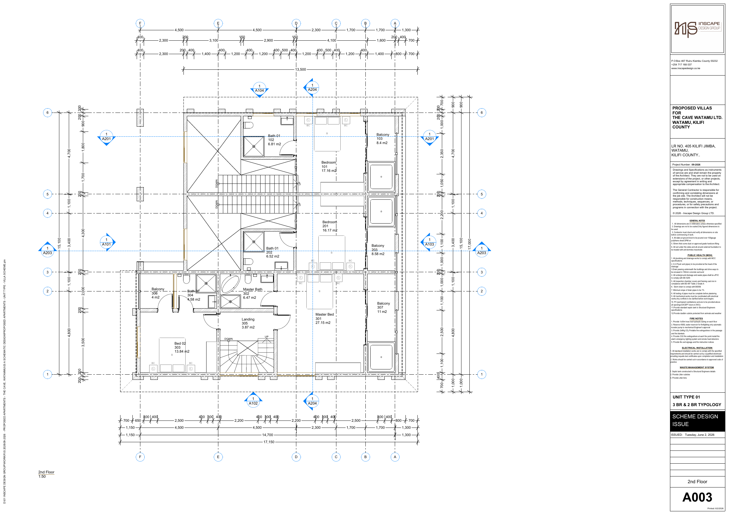Second floor — master level